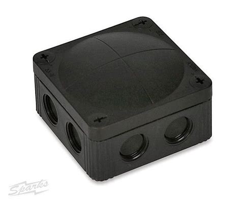 black metal junction box|black exterior outlet box.